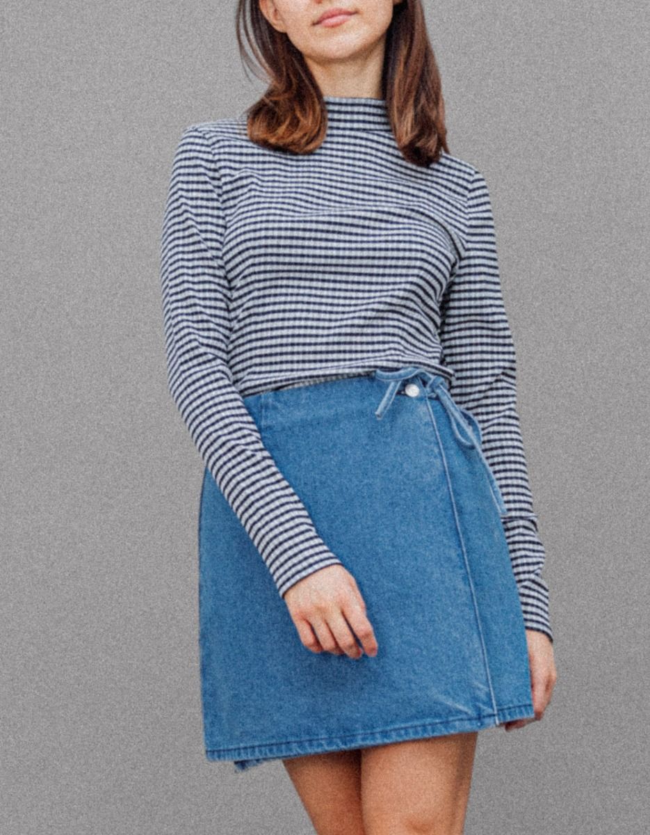 Cass Denim Wrap Skirt_1