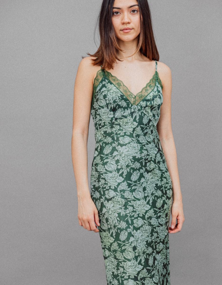 Flower and Stem Print Maxi_1