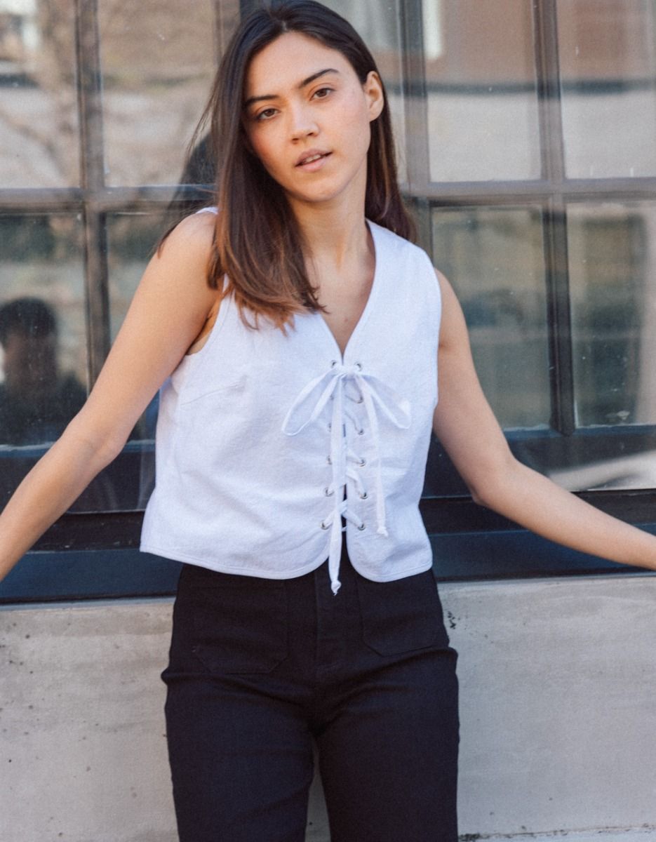 Lace-Up Cotton Top_3