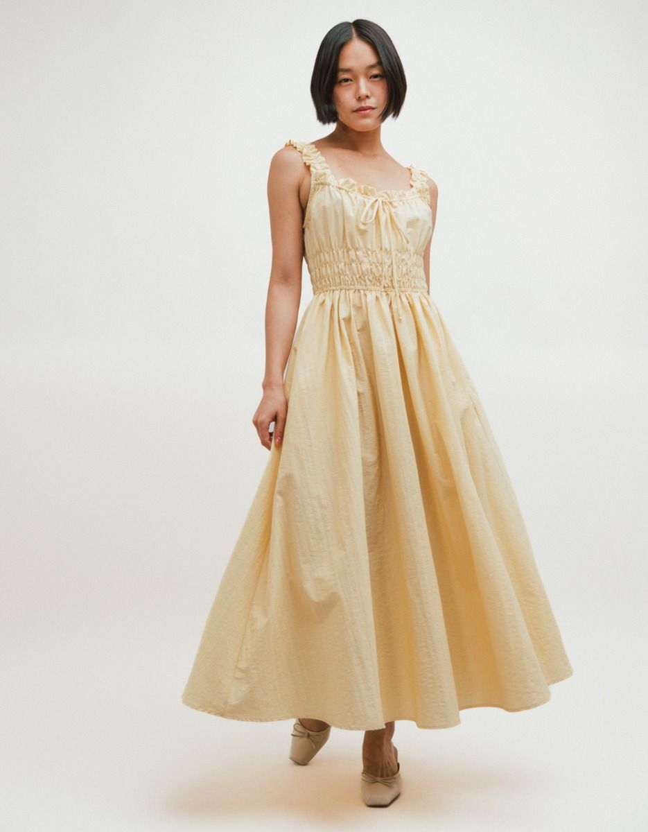 Libra Dress in Butter_1