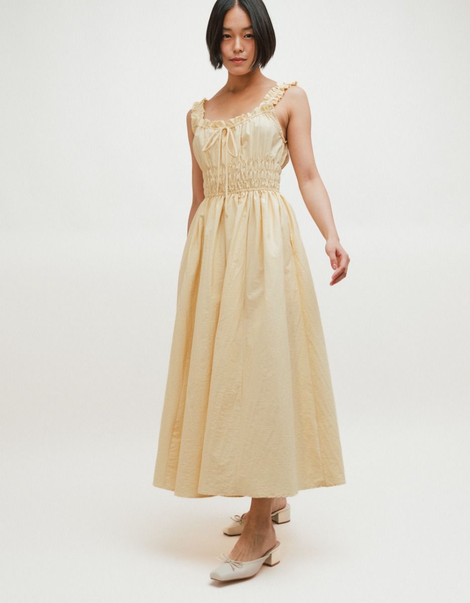Libra Dress in Butter_2