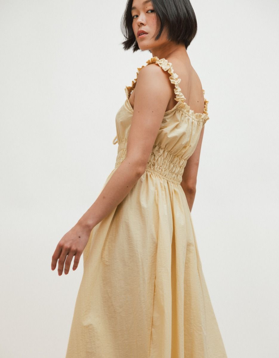 Libra Dress in Butter_4