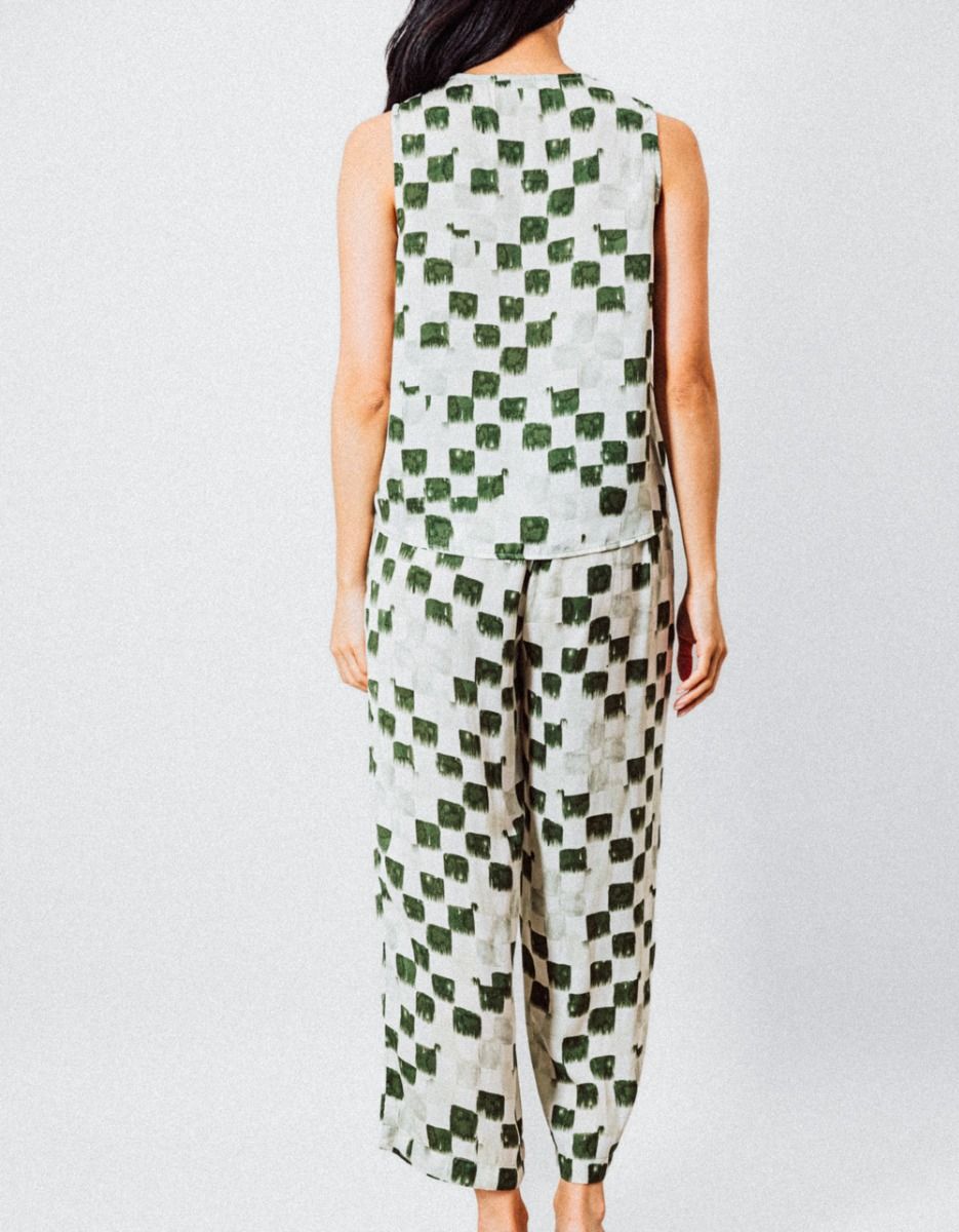 Watercolor Check Top_4