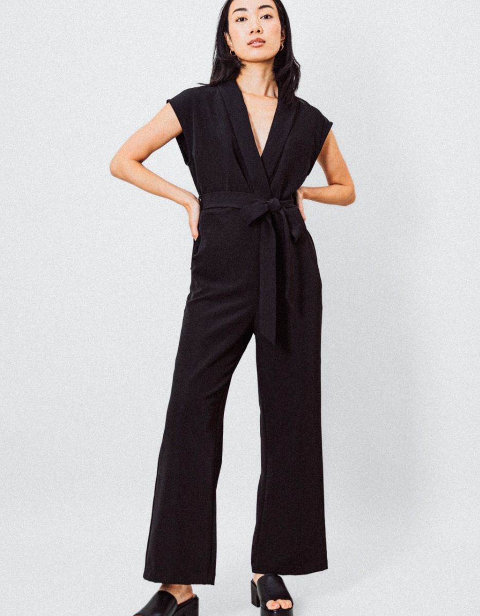 Surplice Collared Jumpsuit_2