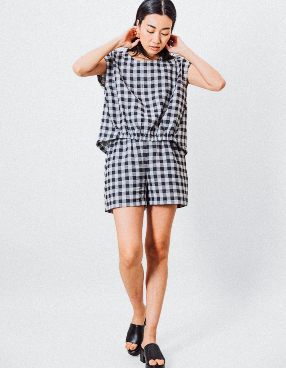 Noir Check Shorts_2