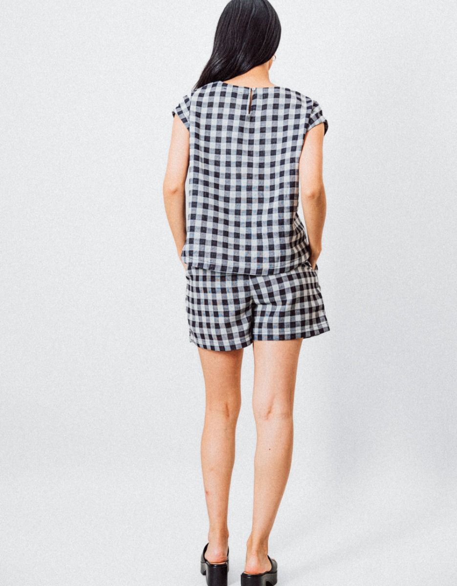 Noir Check Shorts_3