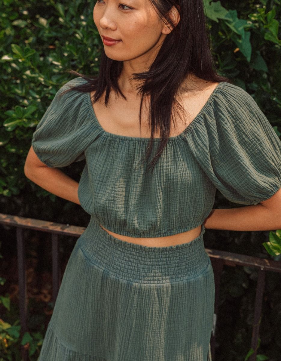 Olia Gauze Crop Top_1