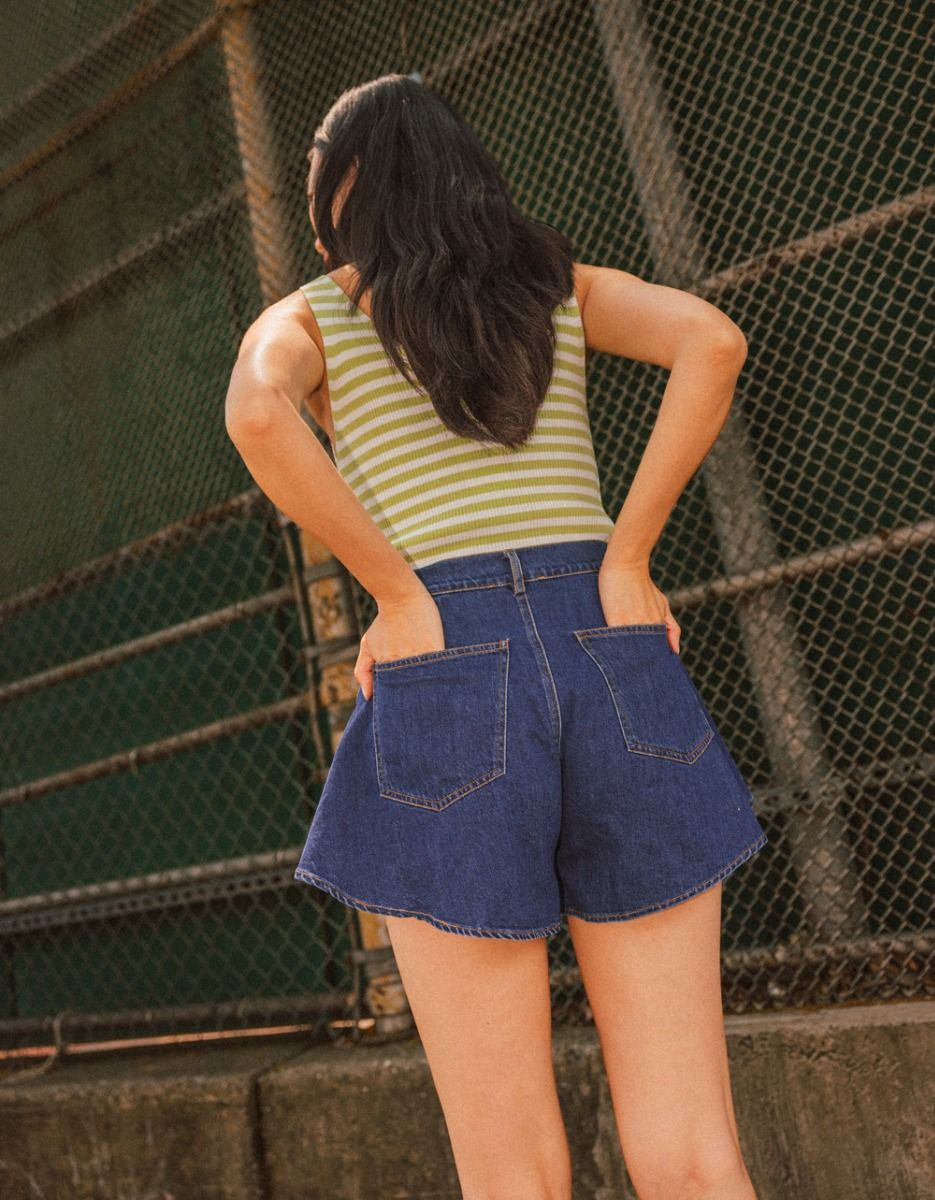 Drew Denim Swing Shorts_4