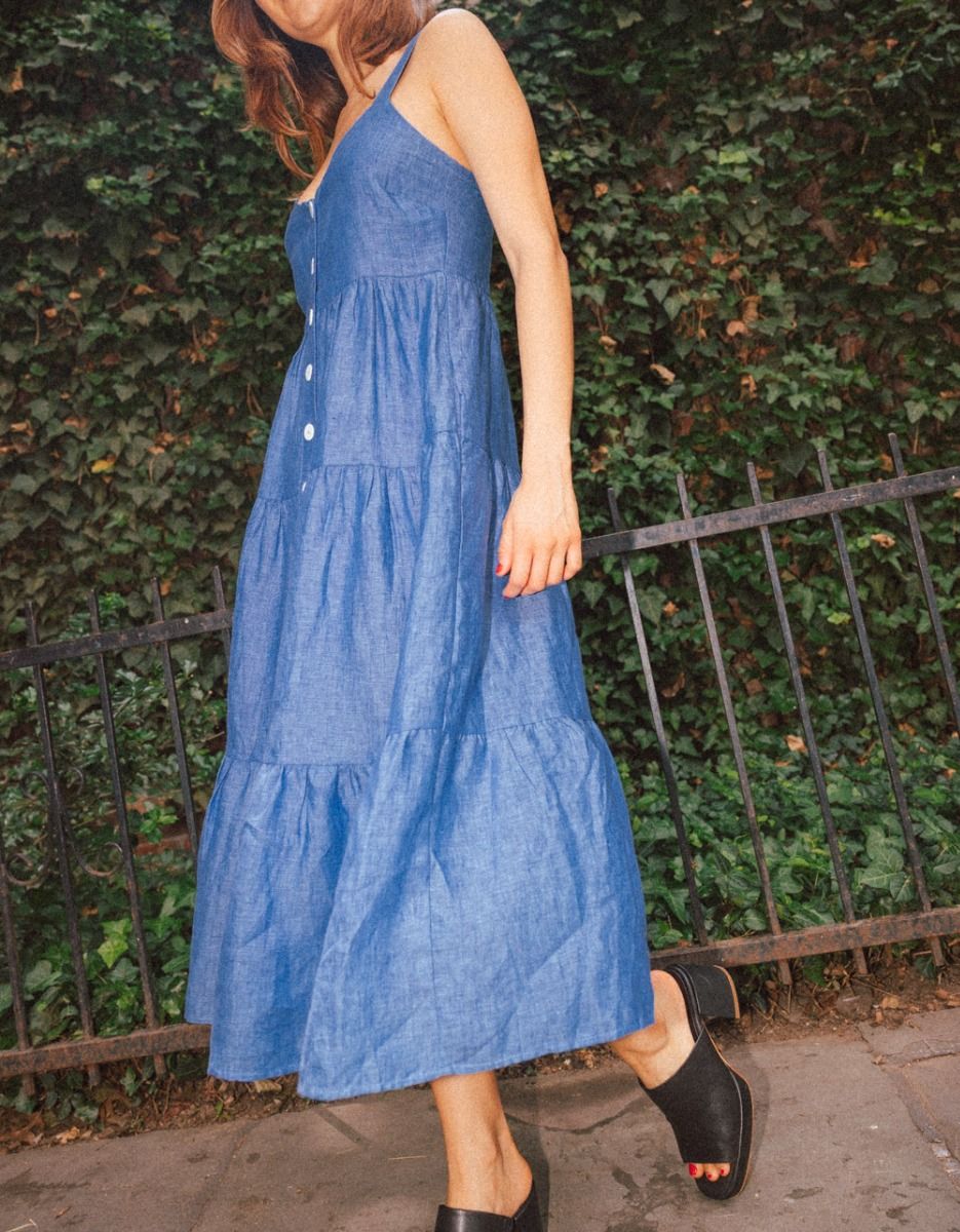 Lino Tiered Midi Dress_3