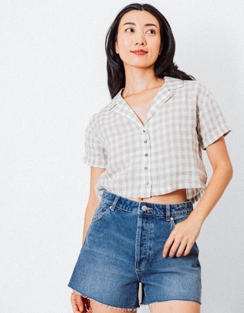 Caqui Gingham Shirt_1