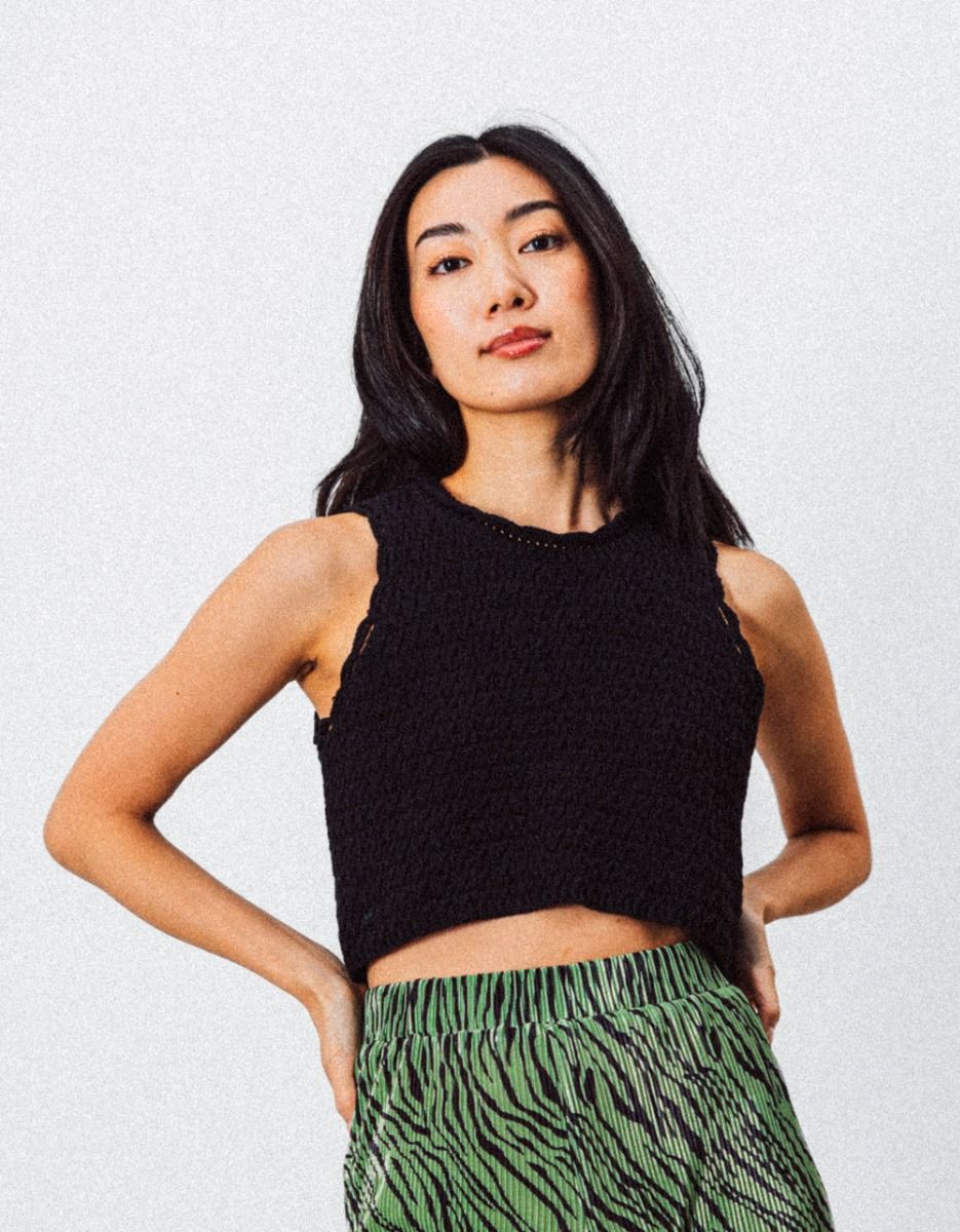 Bristol Knit Top in Noir_1