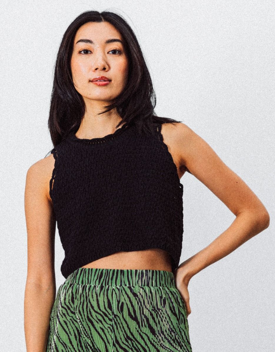 Bristol Knit Top in Noir_2