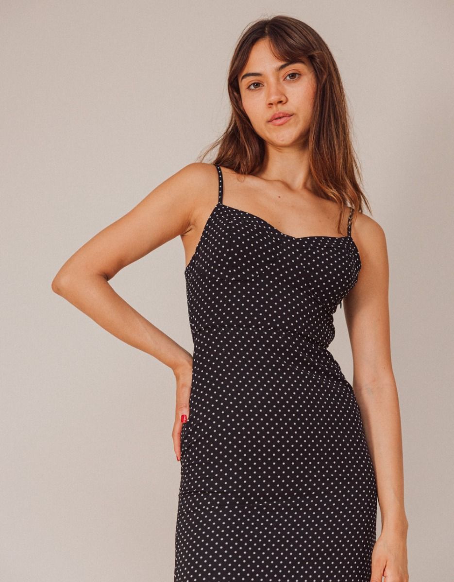 Celia Dotted Midi Dress_1