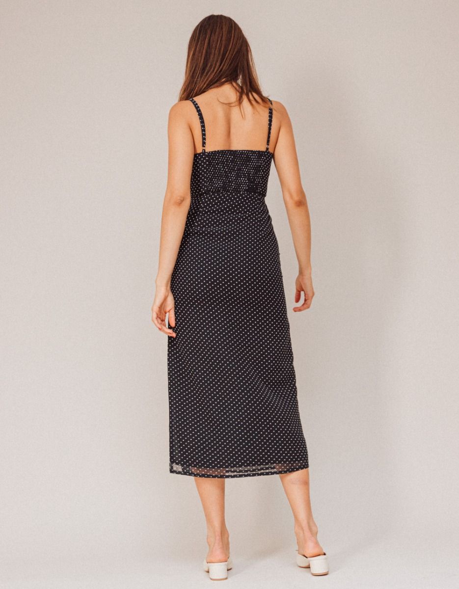 Celia Dotted Midi Dress_5