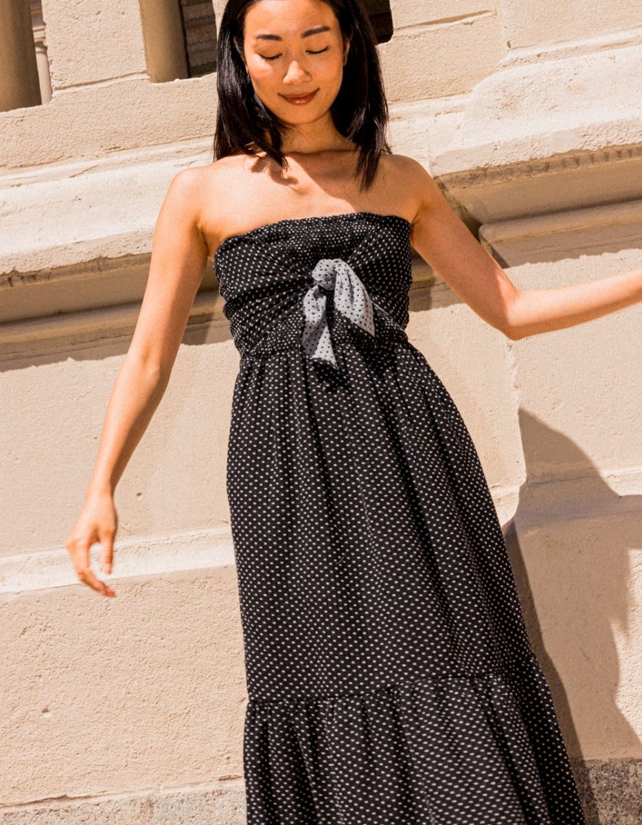 Square Dot Gauze Midi_3