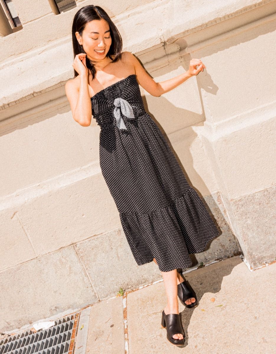 Square Dot Gauze Midi_2