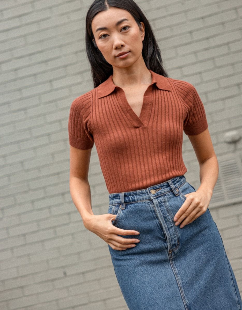 Amanda Knit Top in Chestnut_1