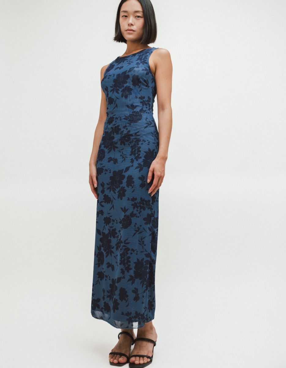 Midnight Bloom Mesh Dress_3