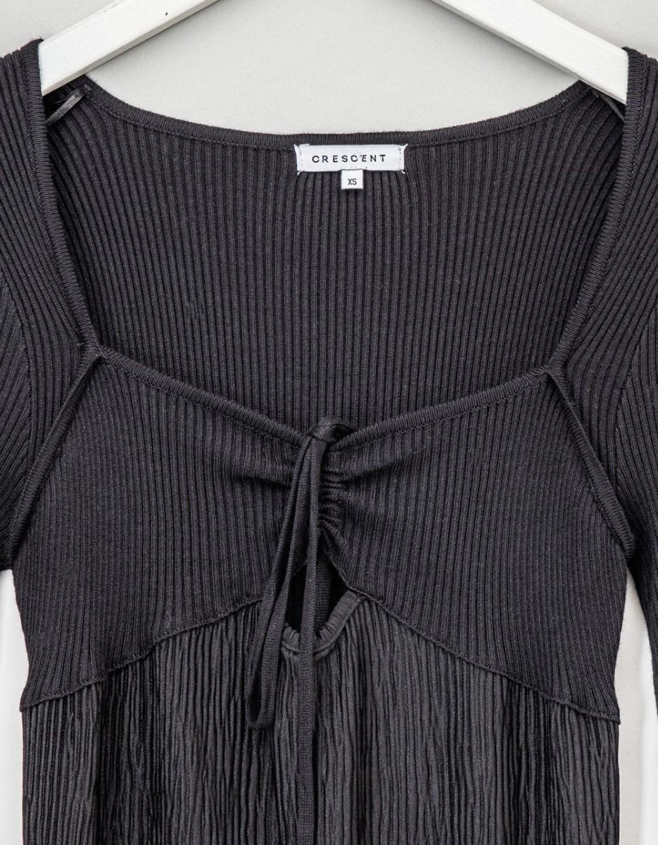 Ava Mix Media Midi in Noir_4