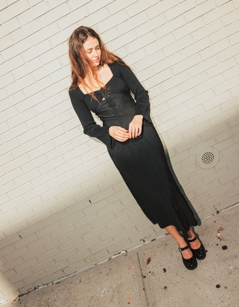 Ava Mix Media Midi in Noir_3