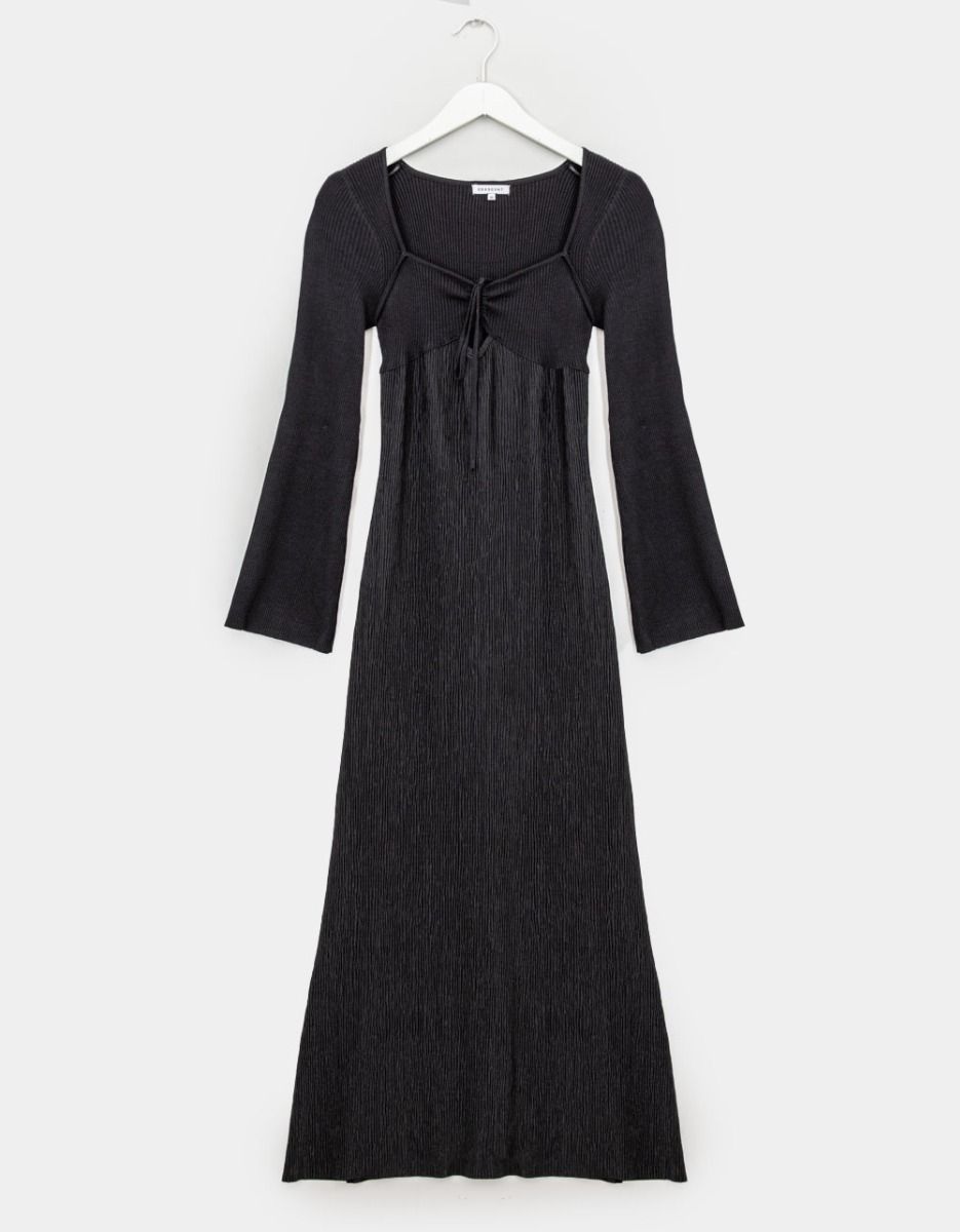 Ava Mix Media Midi in Noir_0