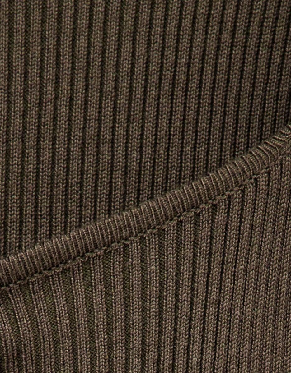 Ava Mix Media Midi in Olive_7