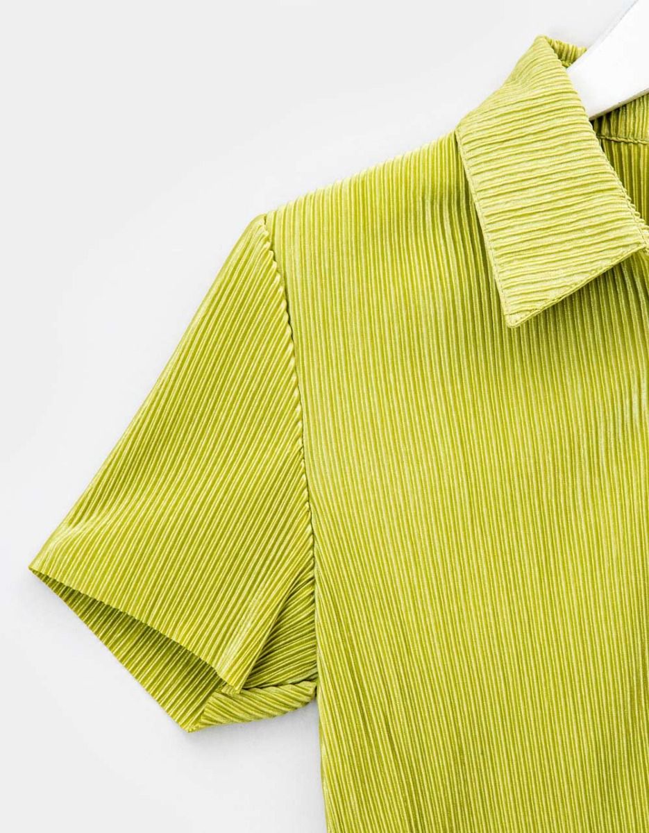 Avocate Plisse Shirt_4