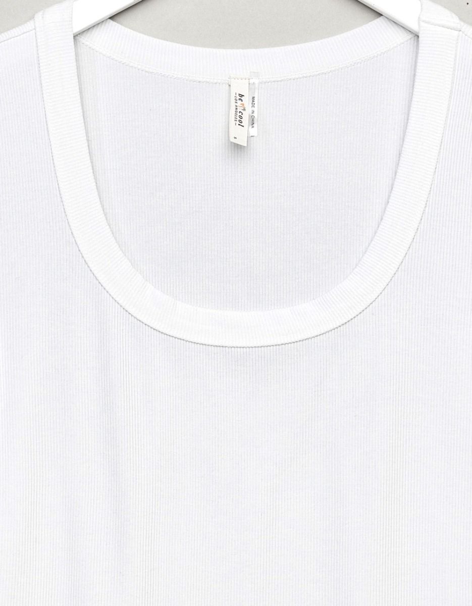 Baby Scoop Tee in Ivory_2