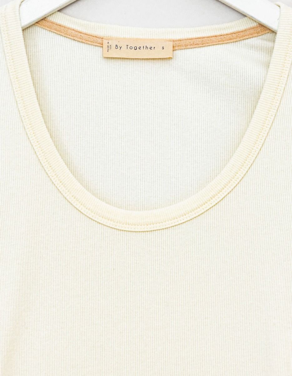 Becca Scoop Tee in Ivory_1