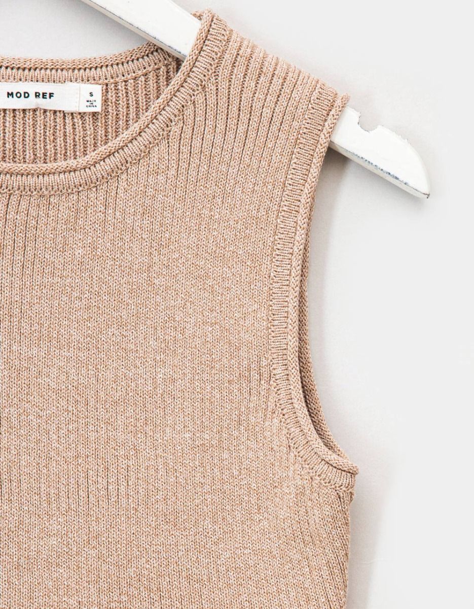 Benny Knit Top in Beige_2