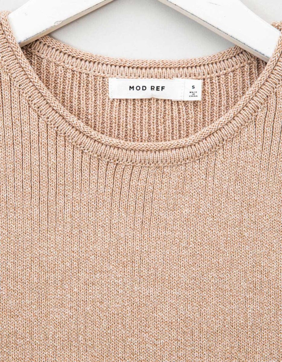 Benny Knit Top in Beige_3