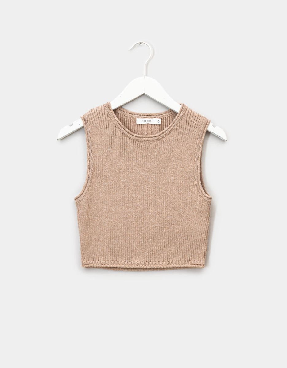 Benny Knit Top in Beige_0