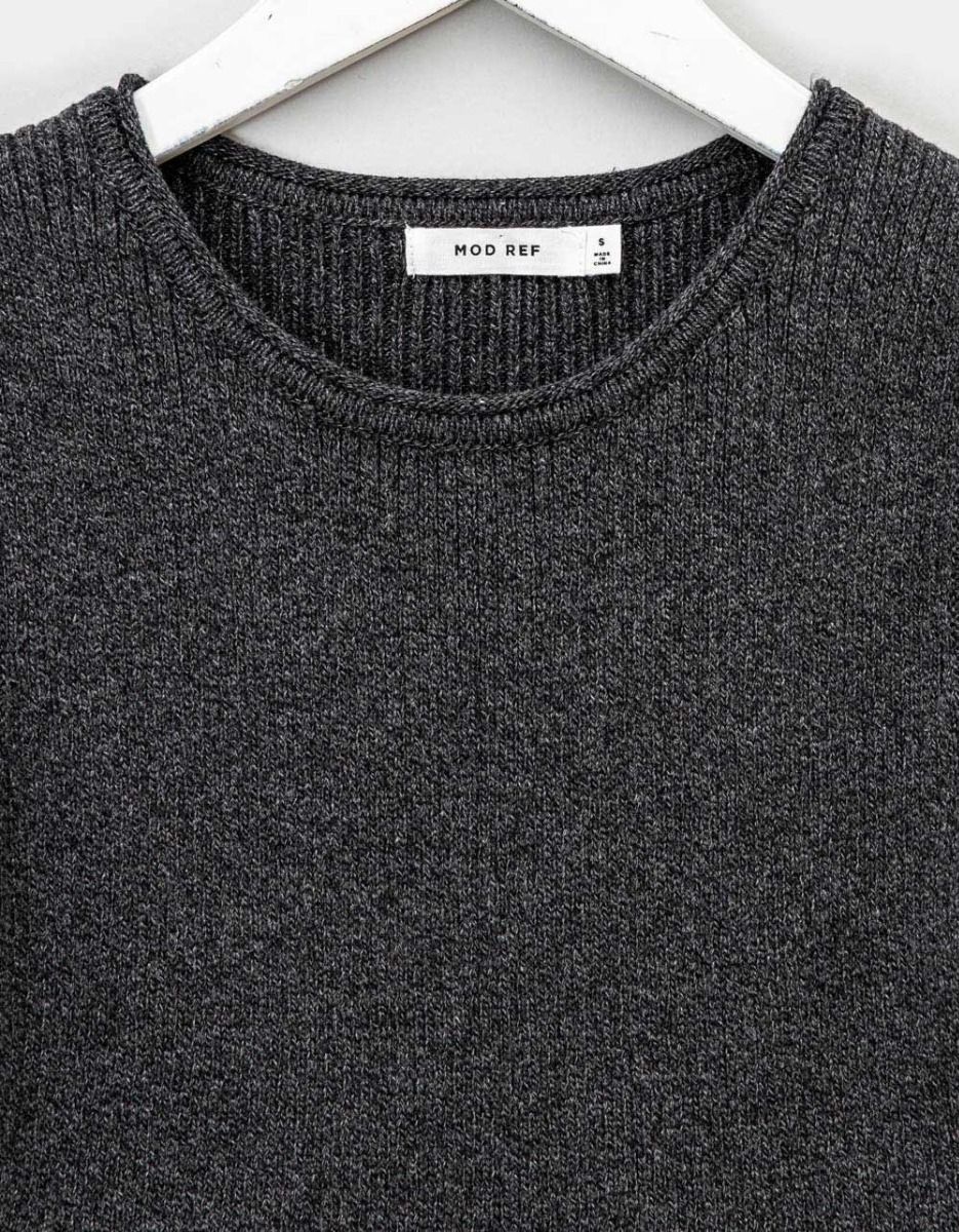 Benny Knit Top in Charcoal_2