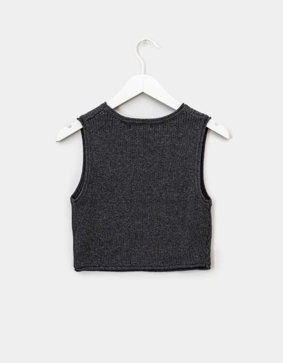 Benny Knit Top in Charcoal_4