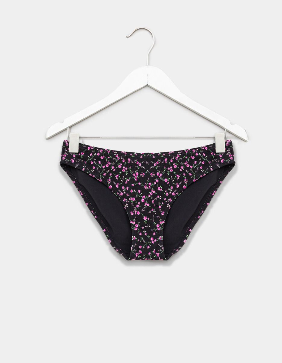Bikini Bottom in Black Ditsy_0