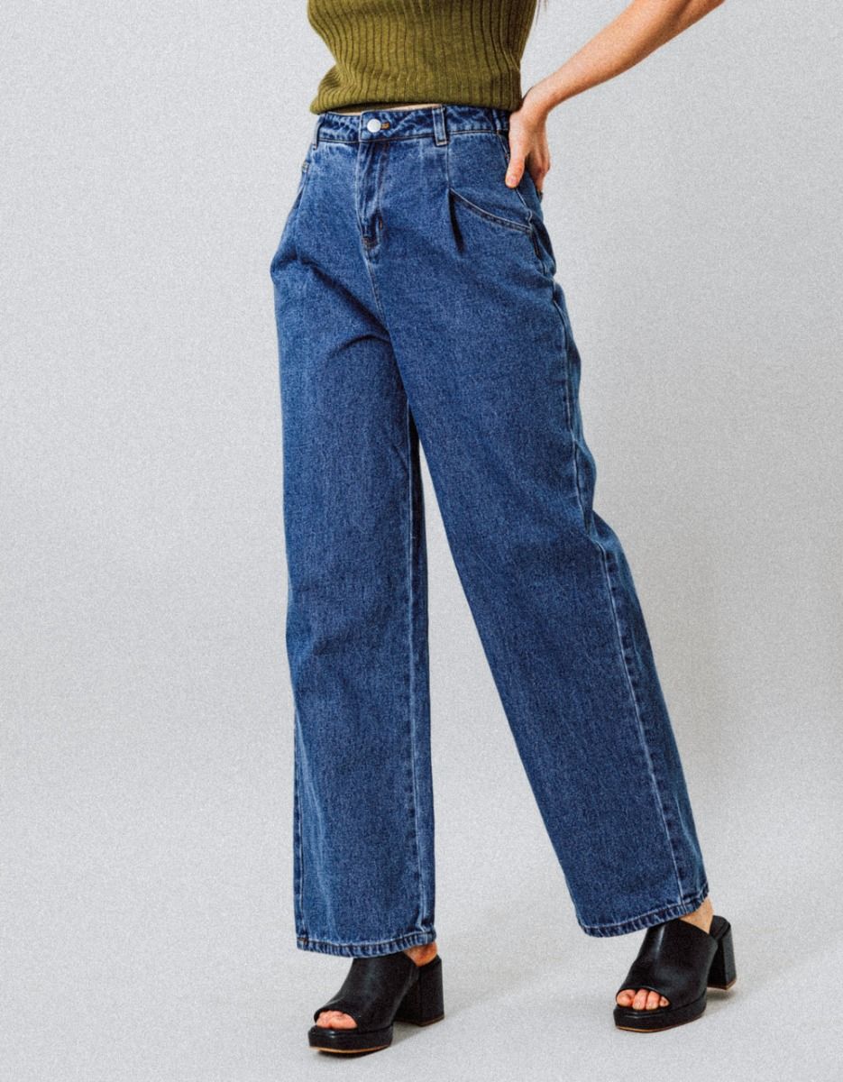 Birdie Pleated Denim Trouser_3