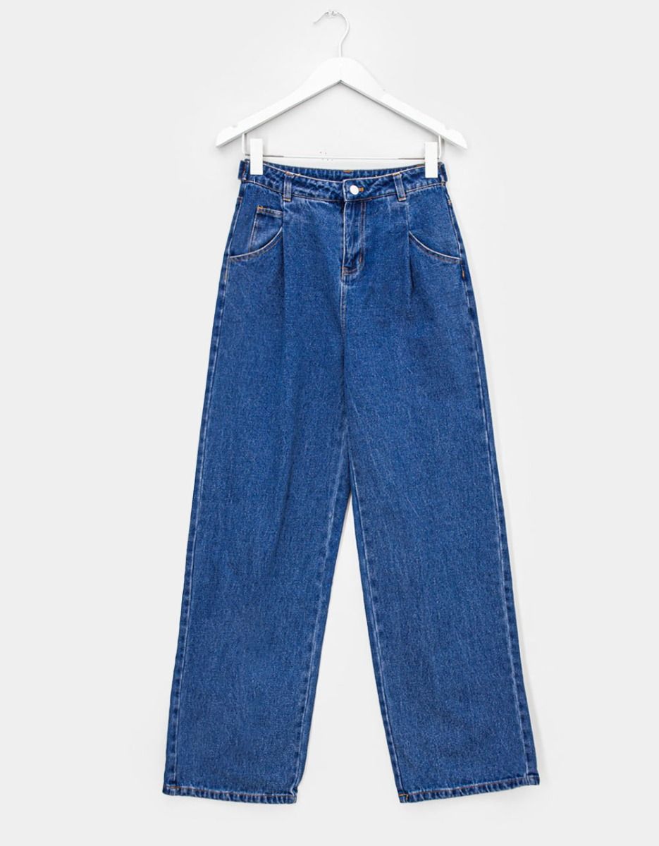 Birdie Pleated Denim Trouser_0