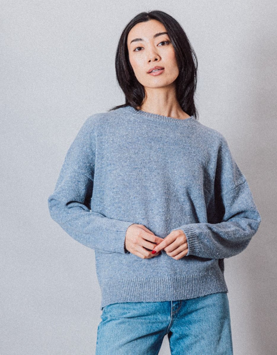 Blake Pullover in Blue/Grey_1