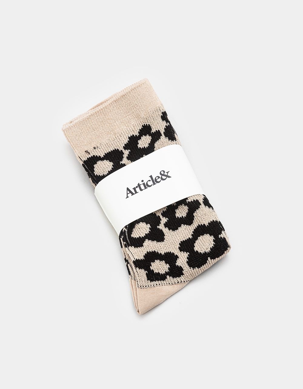 Bold Flower Sock in Ivory_2