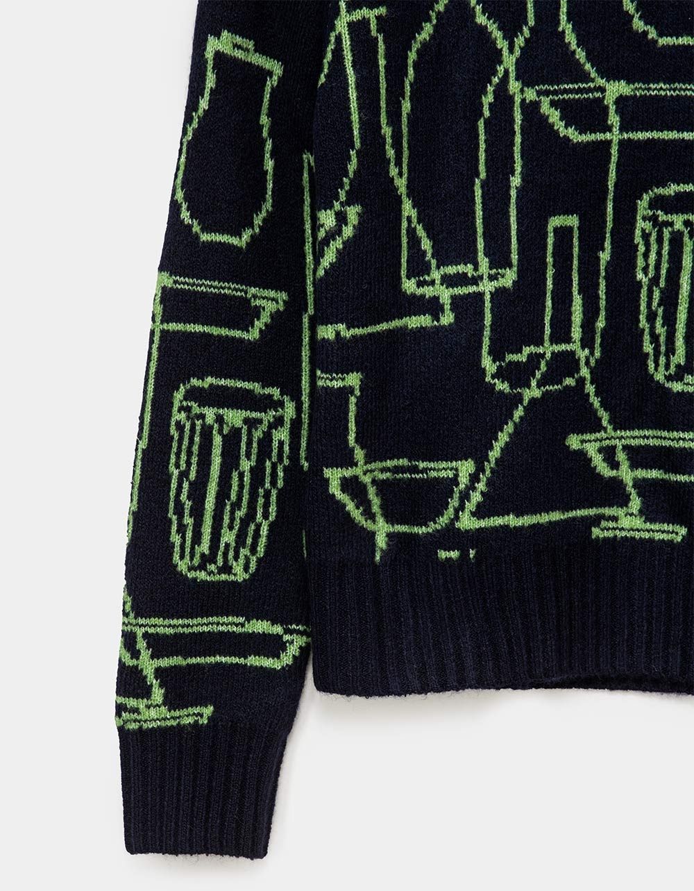 Bottles Sweater in Navy_3