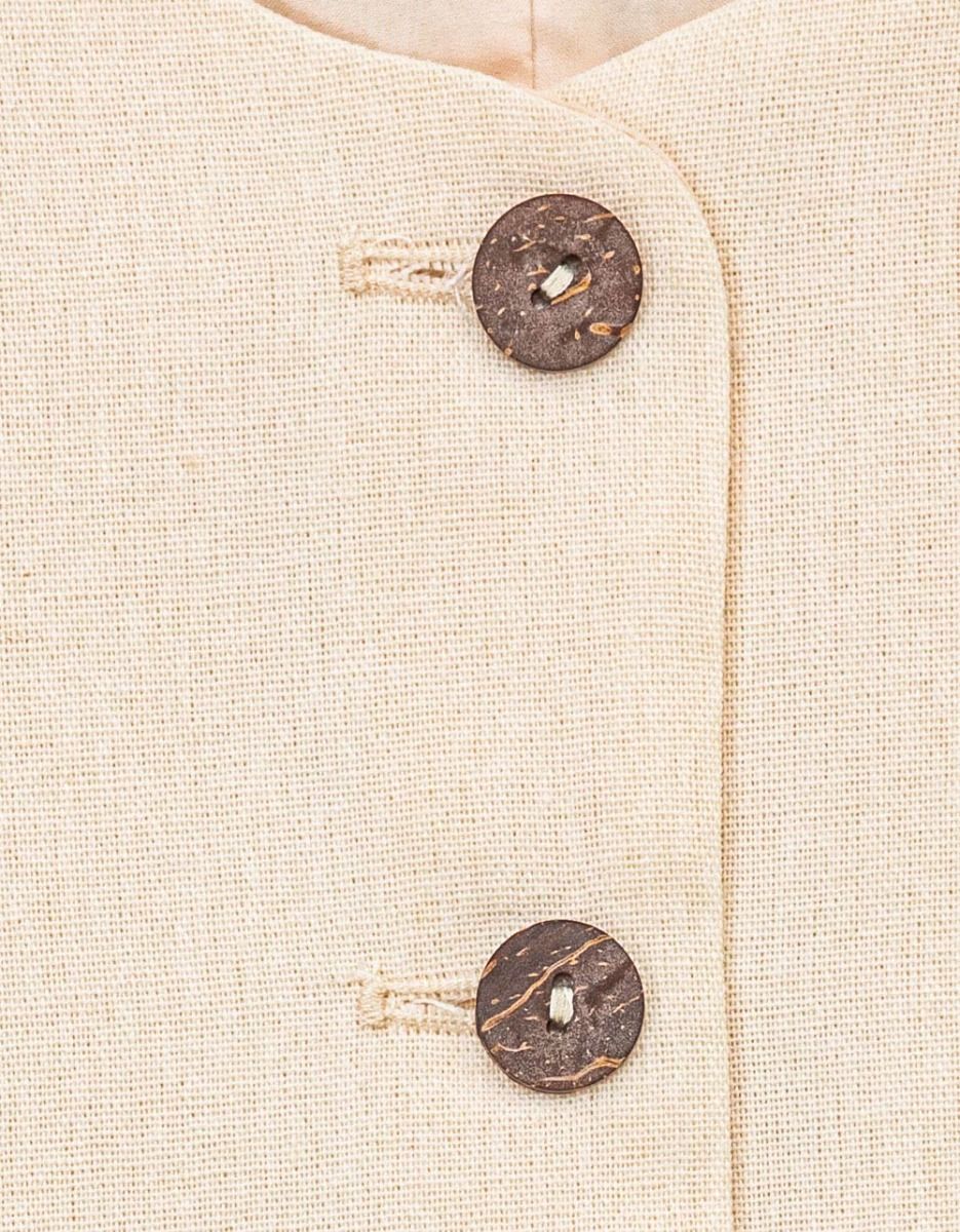 Bouton Waistcoat in Natural_3