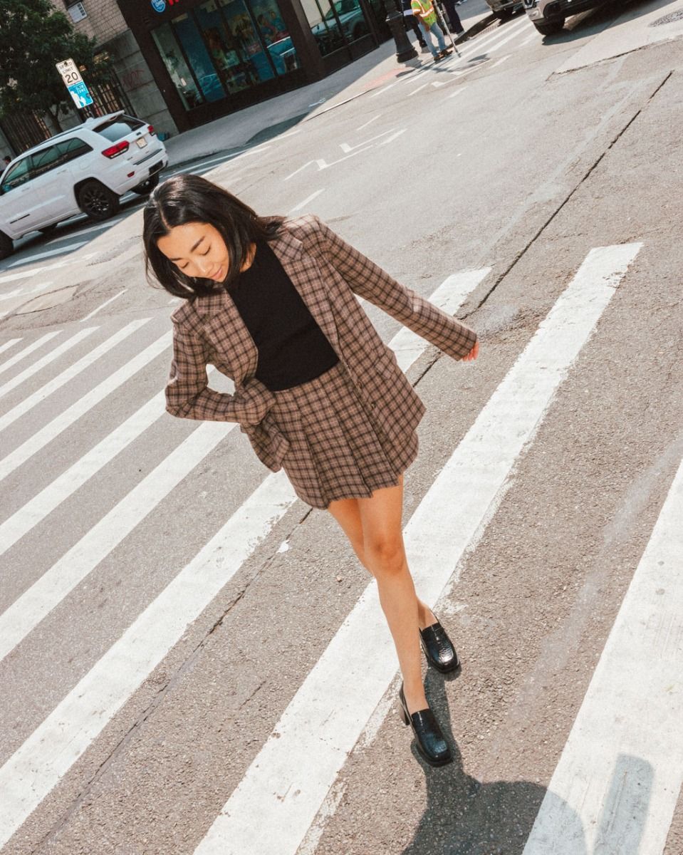 Bridges Plaid Blazer_1