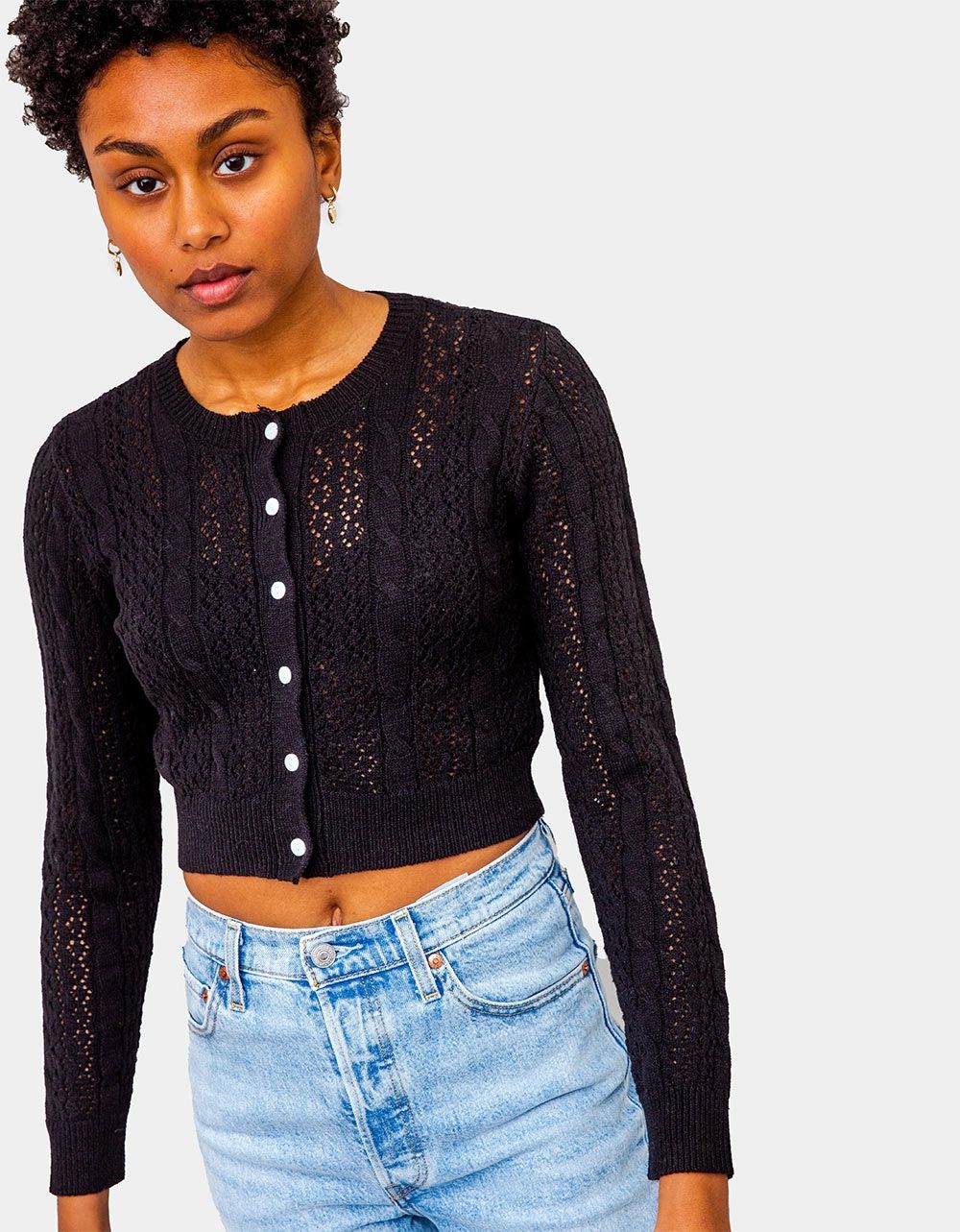 Brittney Cardigan in Black_1