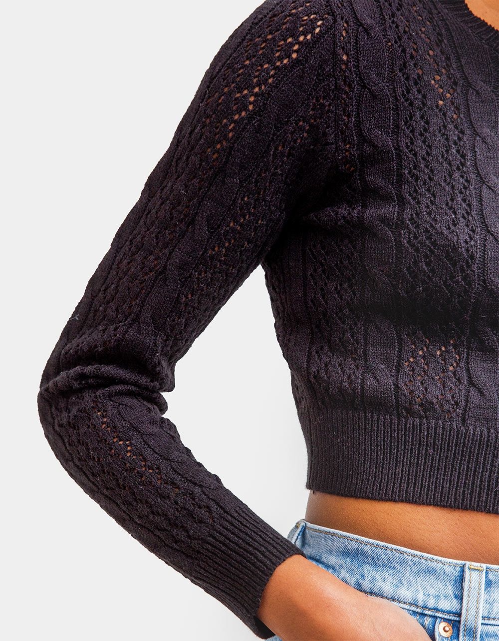 Brittney Cardigan in Black_5