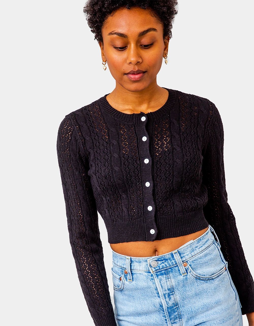 Brittney Cardigan in Black_0