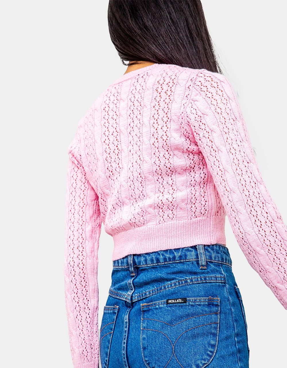 Brittney Cardigan in Pink_4