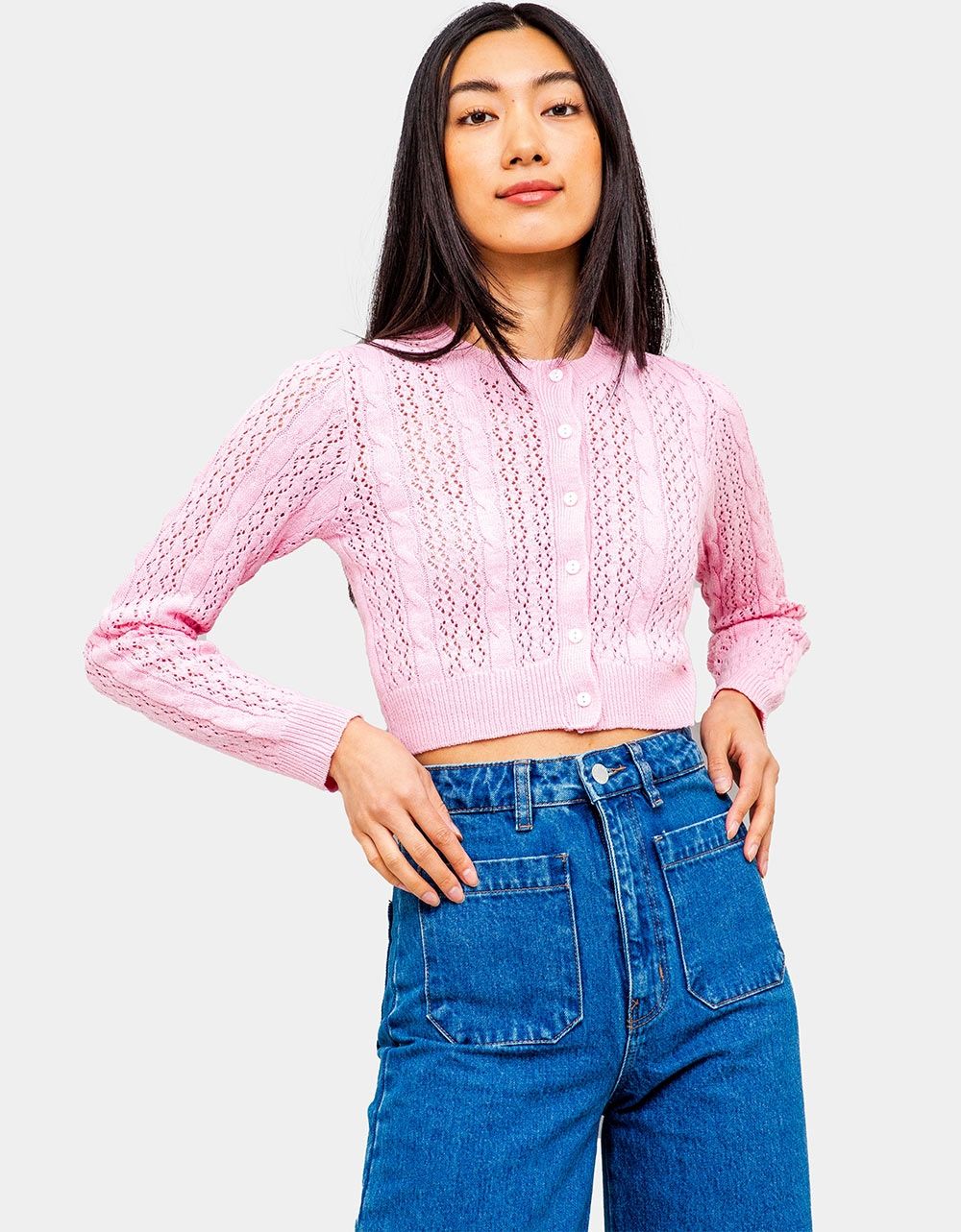 Brittney Cardigan in Pink_0