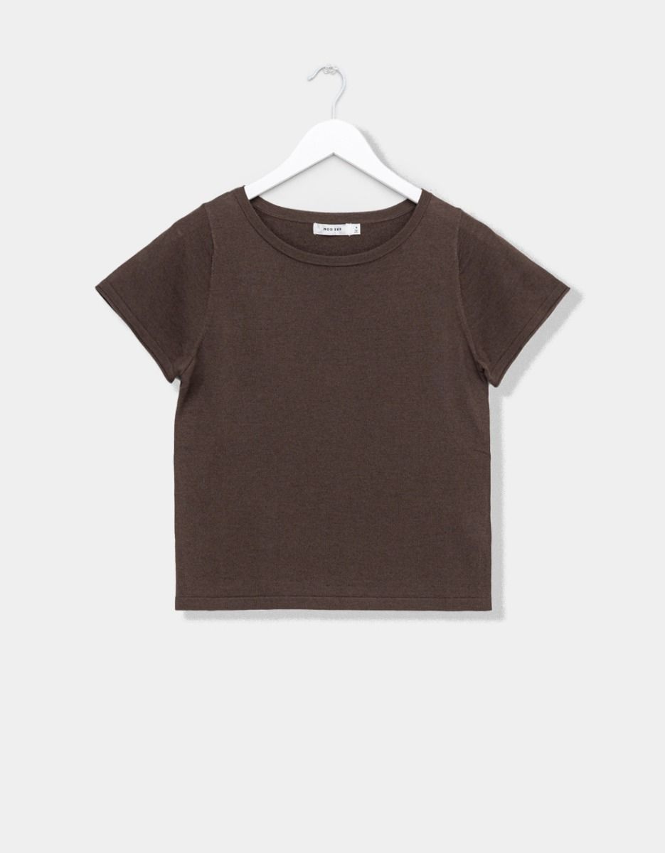 Brown Heather Tee_0