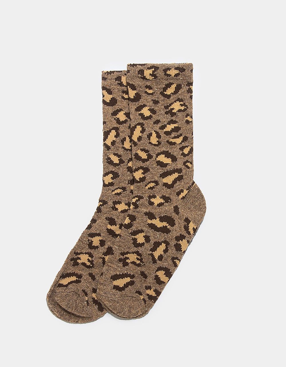 Brown Leo Socks_0