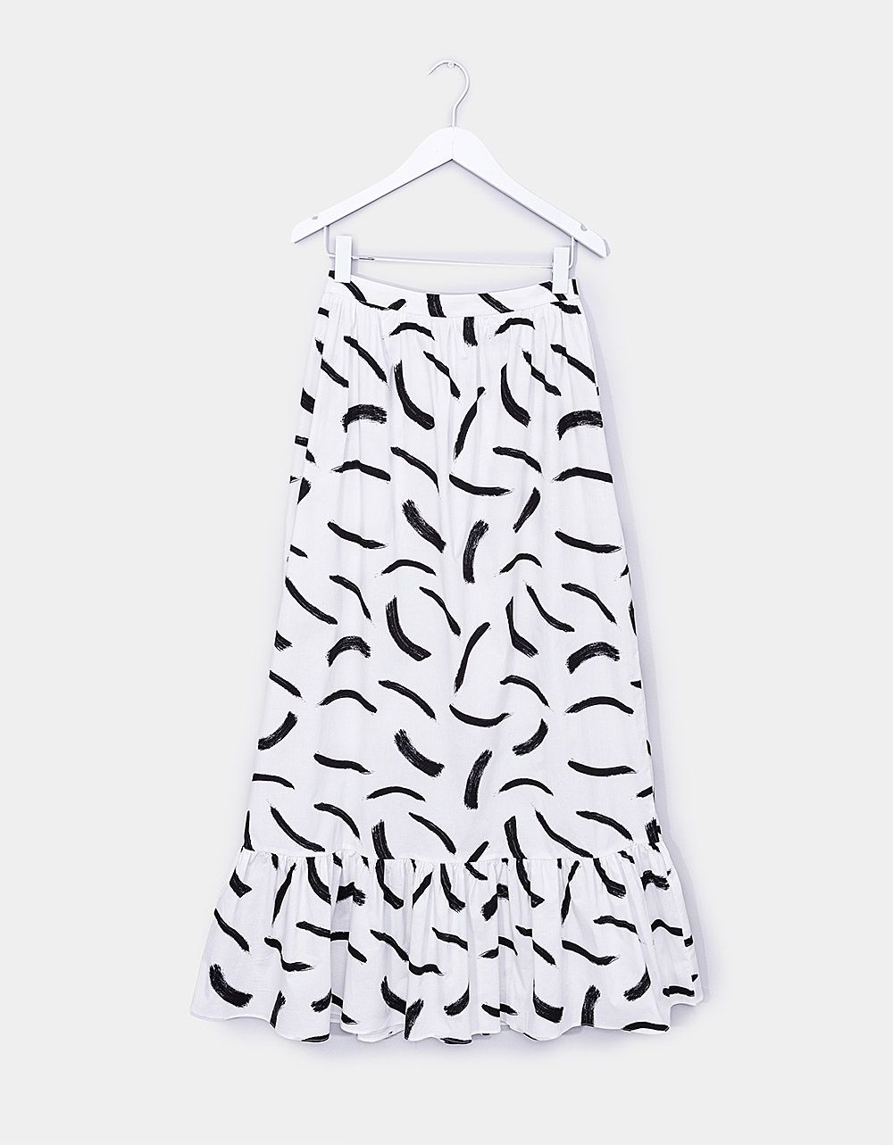 Brush Strokes Maxi Skirt_0